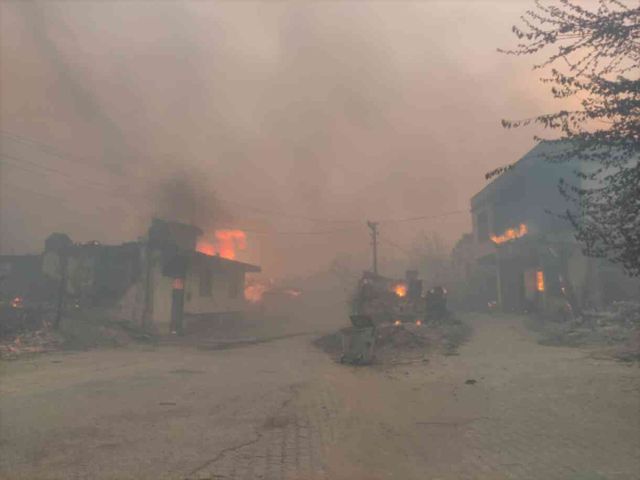 Bakan Yumaklı: İzmir'de 16 ev yandı, 87 ev ve 44 iş yeri tahliye edildi