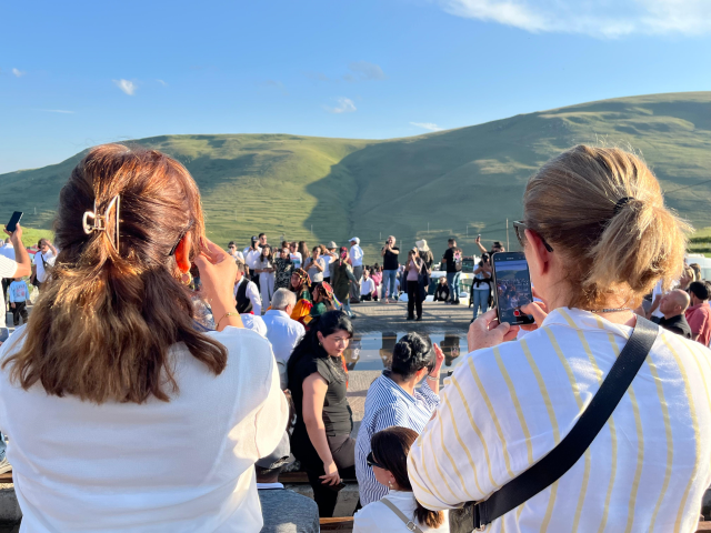 Damal'da hava açınca Atatürk'ün silüeti görüldü