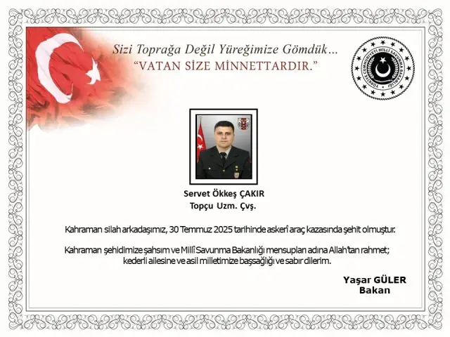 Edirne'den acı haber! Uzman çavuş şehit oldu