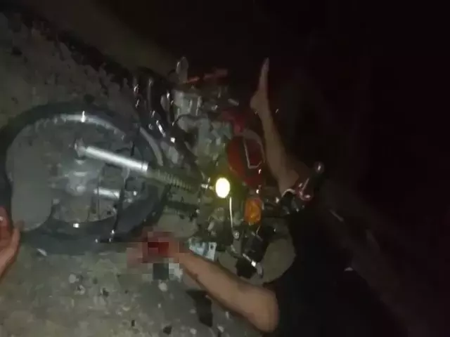 Motosiklet kazasında sosyal medya paylaşımı