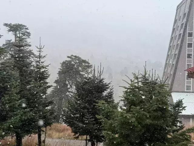 Kartalkaya ve çevresinde kar manzarası