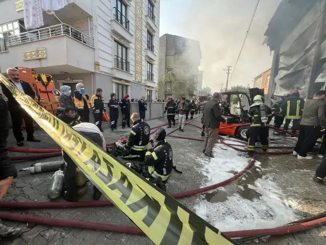 Dilovası fabrikasında olay yeri incelemesi