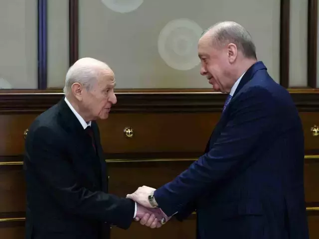 Cumhurbaşkanı Erdoğan, MHP lideri Bahçeli'yi kabul etti