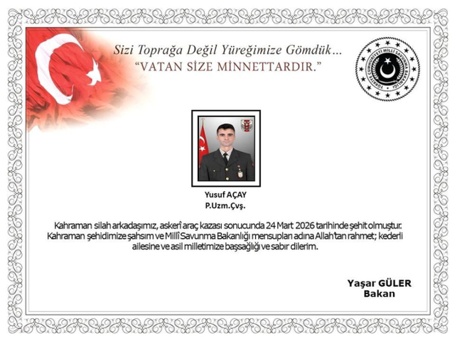 Şehit Yusuf Açay kimdir? Piyade Uzman Çavuş Yusuf Açay kaç yaşında, nereli, evli mi?
