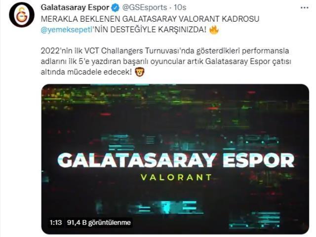 Galatasaray Espor'un bünyesine kattığı takım açıklandı