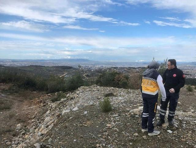 Bursa'da hava aracı düştü ihbarı ekipleri alarma geçirdi! Hiçbir ize rastlanılmadı