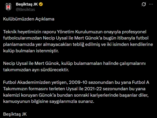 Mert Günok ve Necip Uysal neden kadro dışı kaldı?