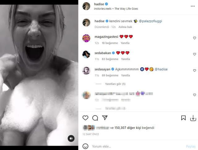 Tatile çıkan Hadise küvette verdiği pozları paylaştı