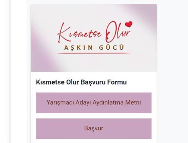 Kısmetse Olur başvuru nasıl yapılır? 2022 Kısmetse Olur: Aşkın Gücü başvuru ekranı!