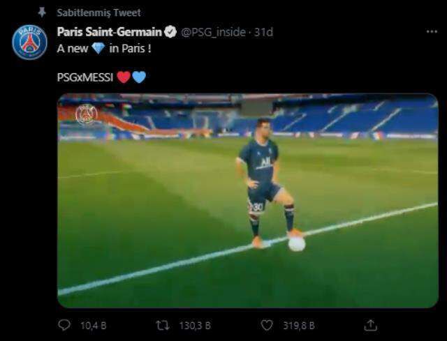 Lionel Messi resmen PSG'de! Yeni takımının formasını ilk kez giydi