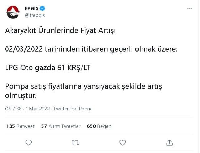 LPG'ye zam mı geldi? 1 Mart LPG Otogaza zam mı yapıldı? Otogaz zammı ne kadar oldu, kaç TL? LPG litresi ne kadar?