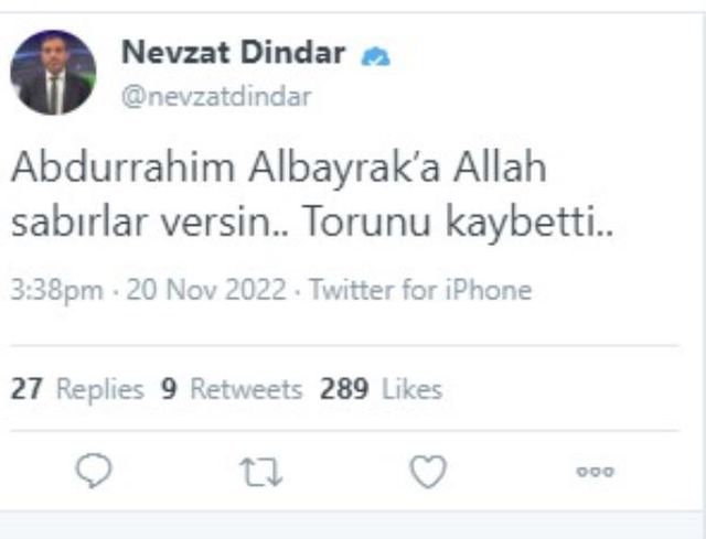 Abdurrahim Albayrak'ın acı günü! 15 yaşındaki torunu Nişantaşı'ndaki AVM'nin dördüncü katından düşerek hayatını kaybetti