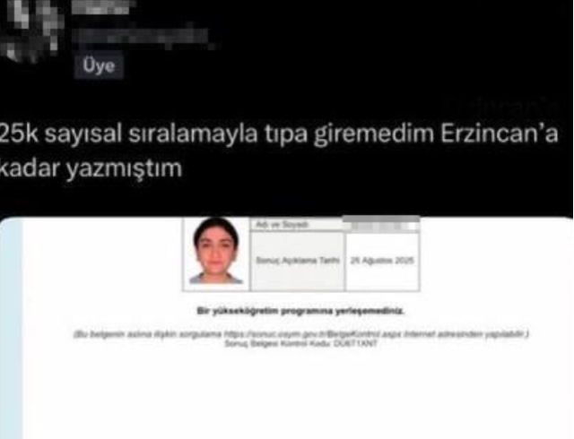 YKS yerleştirme sonuçlarında hata var mı?