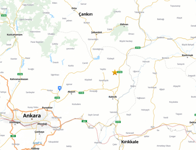 Ankara'da korkutan deprem