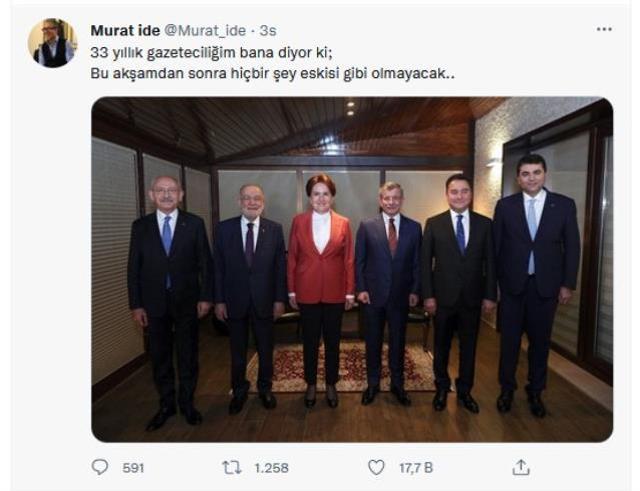 6 muhalefet lideri buluştu, partilerden peş peşe yorumlar geldi: Hiçbir şey eskisi gibi olmayacak