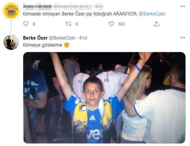Berke Özer'in taraftara verdiği yanıt Fenerbahçelileri mest etti! Çocukluk fotoğrafına beğeni yağdı