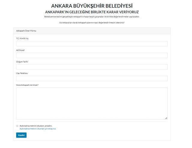 Ankapark anketi! Ankapark ne olmalı? Oy vermek için tıklayınız!