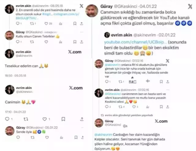 Evrim Akın ve Güray Keskinci'nin eski yazışmaları ortaya çıktı