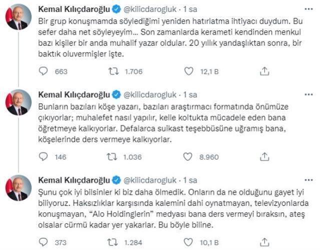 Kılıçdaroğlu, isim vermeden Fatih Altaylı'yı yerden yere vurdu: 'Alo Holdinglerin' medyası bana ders vermeyi bıraksın