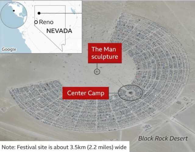 Yağmurla bataklığa dönüşen Burning Man festivalinde mahsur kalan binlerce kişi alandan ayrılmaya başladı