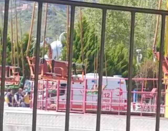 Lunapark kazasında panik anları cep telefonu kamerasında: 17 yaralı