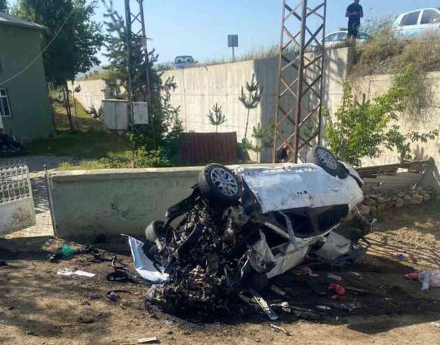 5 metre yüksekten düştüler! Aynı aracın içinde 3 kişi öldü, 4 kişi yaralandı