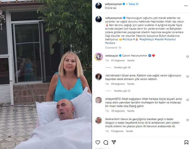 'Merak etmişsiniz' diyen Safiye Soyman, MS hastası oğlunun son halini paylaştı