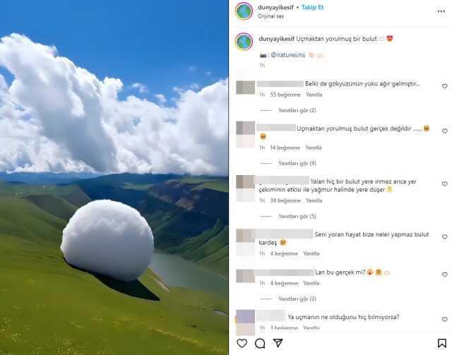 Doğa olayını yansıtan görüntülerin gerçek olduğu iddiası