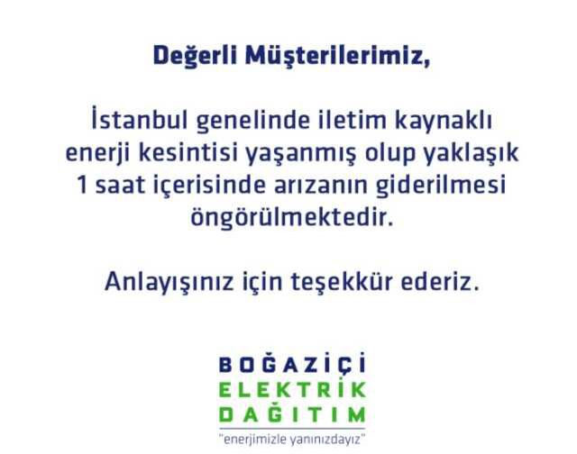 İkitelli elektrik kesintisi! Son Dakika! İstanbul İkitelli elektrikler ne zaman gelecek? İstanbul İkitelli elektrik kesintisi ne zaman bitecek?