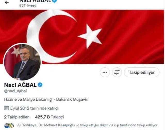 Naci Ağbal'a yeni görev: Hazine ve Maliye Bakanlığı müşaviri oldu