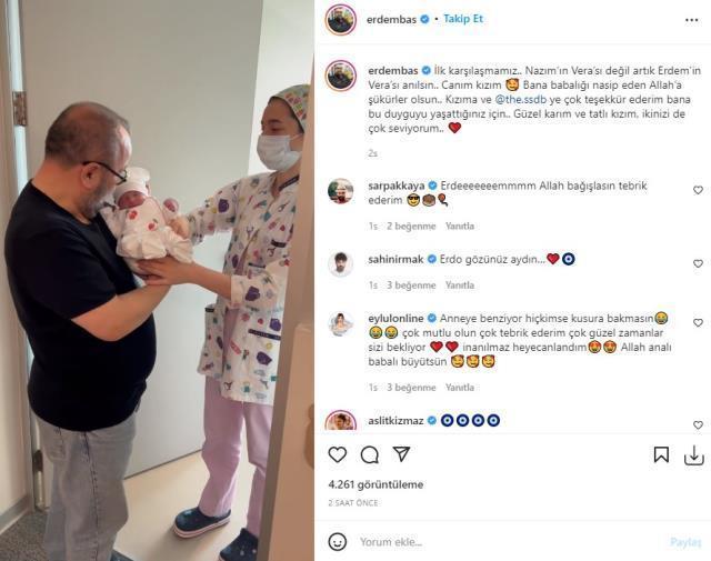 Seksenler dizisinin sevilen oyuncusu Erdem Baş, baba oldu