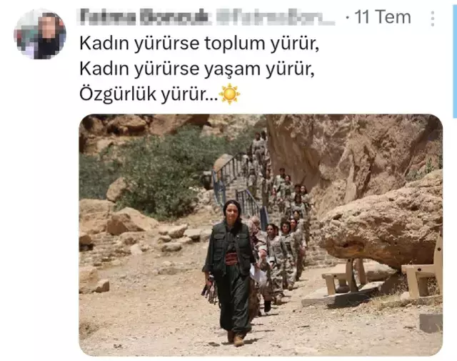 Terör propagandası yapan kadın gözaltına alındı! Mesleği sahteymiş