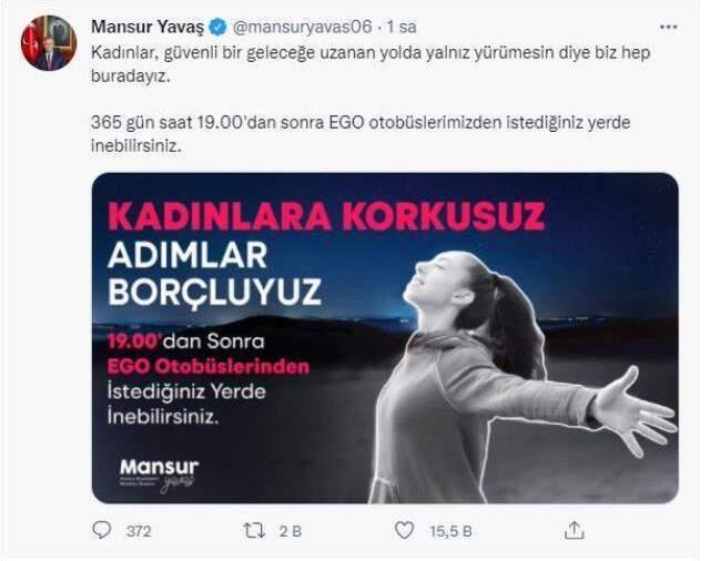 Mansur Yavaş ulaşımda yeni kararı duyurdu: Kadınlar istediği yerde inebilecek