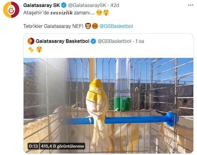 Galatasaray'dan Fenerbahçe'nin göndermesine cevap! Beğenilerin ardı arkası kesilmiyor