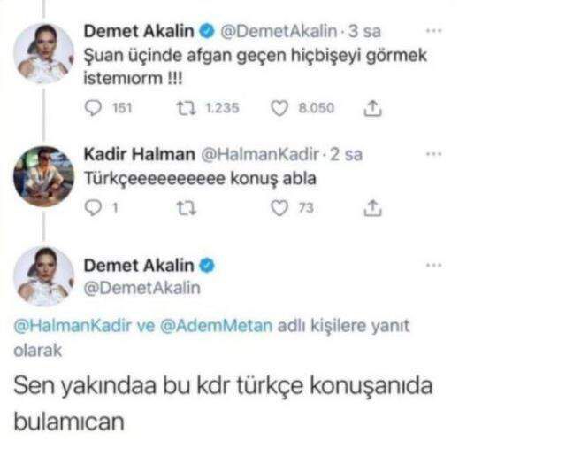 Demet Akalın, yaptığı yazım yanlışını eleştiren takipçisini verdiği tek cümlelik yanıtla susturdu
