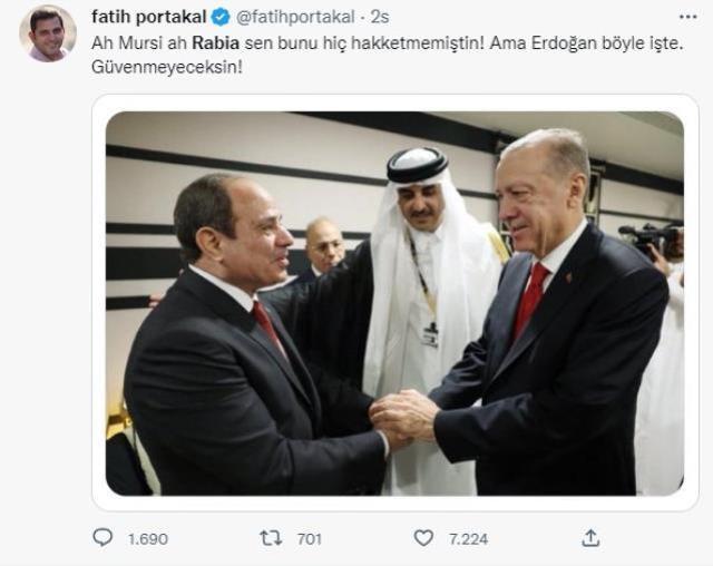 Cumhurbaşkanı Erdoğan'ın Sisi ile fotoğrafı sosyal medyanın dilinde! Herkes 3 sene önceki sözlerini hatırlattı