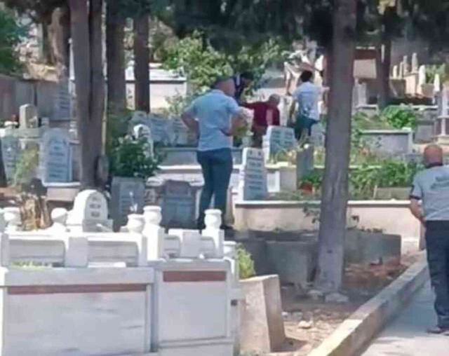 İstanbul'da panik anları! Mezarlığa kaçan kızgın boğa, 2 kişi yaraladı