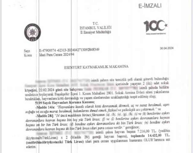 Çocuklara saldıran köpekleri site dışına çıkaran görevlilere 14 bin TL ceza kesildi