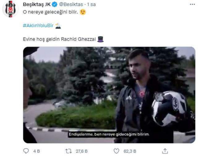 Ghezzal'ı kadrosuna katan Beşiktaş'tan Galatasaray'a olay gönderme: O nereye gideceğini bilir