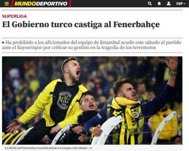 Dünya, Fenerbahçe taraftarına verilen yasağı konuşuyor! Hepsi nedenini aynı slogana bağladı