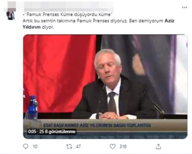 Bugün sosyal medyanın zirvesine çıkan Aziz Yıldırım'ın sözlerine tepki yağdı