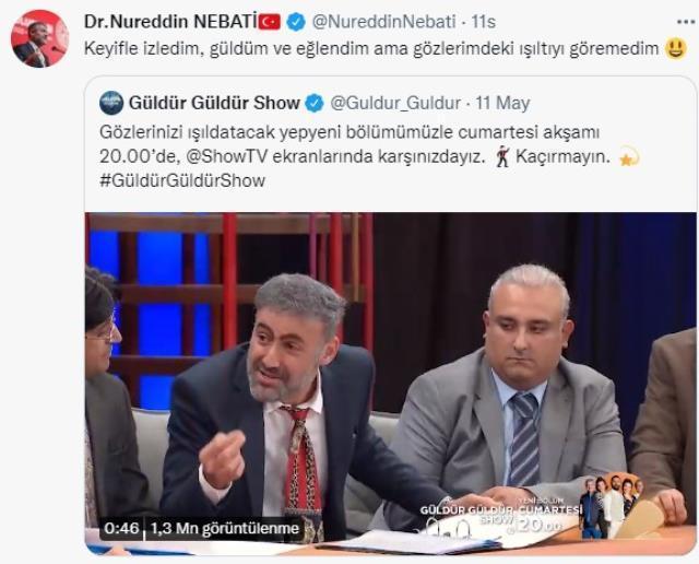 Güldür Güldür ekibi Bakan Nebati'yi şova davet etti, yanı gecikmedi: İlk fırsatta geleceğim