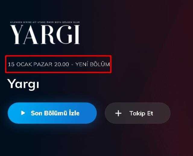 Yargı final mi yaptı, bitti mi? Yargı yeni bölümü neden yok? 8 Ocak 2023 Kanal D yayın akışı! Yargı günü mü değişti?