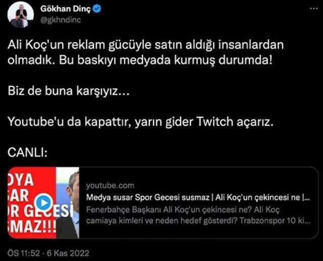 Gazetecilerin paylaşımlarını yayınlayan Fenerbahçe'den TSYD'ye olay cevap: Ciddiye almıyoruz