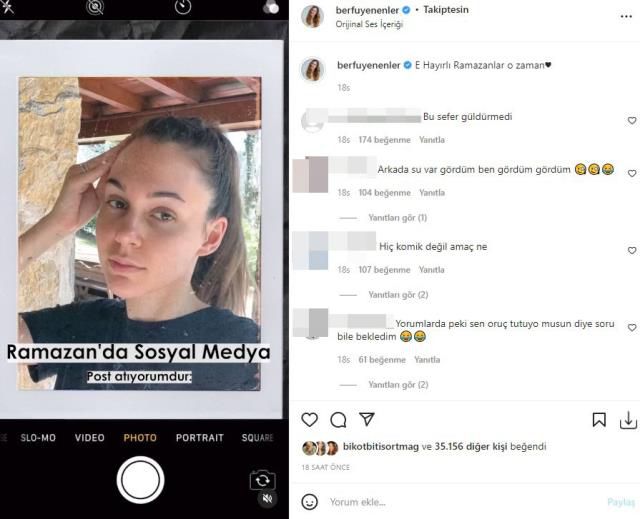 Ramazan paylaşımı yapan Berfu Yenenler'e tepkiler çığ gibi! 'Saygısızca'