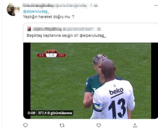 Ortalığı ayağa kaldıran hareket! Beşiktaşlılar kıyameti kopardı: Kaptana saygılı ol Alper