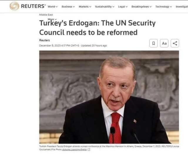 Cumhurbaşkanı Erdoğan'ın Gazze'de ateşkes tasarısını tek başına reddeden ABD ve BMGK'ya tepki dünya basınında