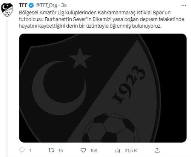 Aynı takımdan 4 futbolcu! Kahramanmaraş İstiklal Spor'un futbolcusu Burhanettin Sever hayatını kaybetti