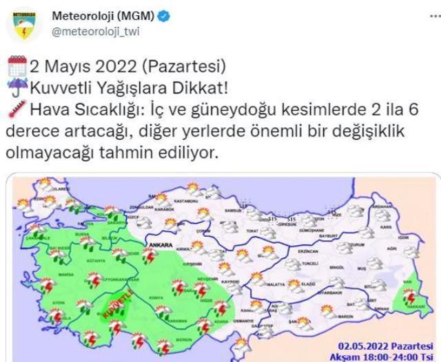 Bayram planı yapanlar dikkat! Meteoroloji sağanak yağış için saat verdi