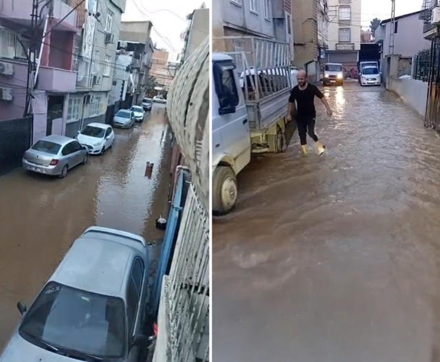 İçme suyu borusu patladı: 3 mahalle göle döndü, yol çöktü